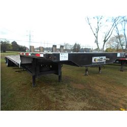 2014 TRANSCRAFT DTL- 3000 STEP DECK TRAILER, S/N 1TTE532S6E3792138, 53' 102" WIDE, SPREAD AXLE, DOVE
