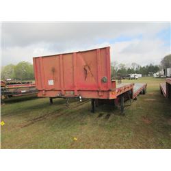 1982 GREAT DANE T/A STEP DECK TRAILER, S/N 1GRDN84Z9CM003804, 42' LONG, RATCHER STRAPS, HEADACHE RAC