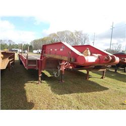 2003 45' 5 AXLE HEAVY DUTY SPECIAL TRAILER, S/N 5DDKE455X31000961, GOOSENECK, 255/70R22.5 TIRES