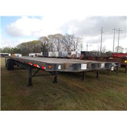 1998 WALBASH T/A FLATBED TRAILER, S/N 1JJF482W9WL441882, 48' SPREAD AXLE, DISC WHEELS, 285/75R24.5 T