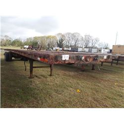 1979 DORSEY 45' T/A FLATBED TRAILER, S/N 144621563, SLIDING AXLE, 11R22.5 TIRES