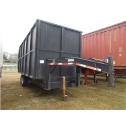 2003 BETTER BILT 20' T/A DUMP TRAILER, S/N 4MNF0202731002763, BARN DOORS, 235/88R16 TIRES