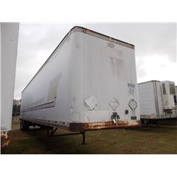 1988 DORSEY 48' T/A VAN TRAILER, S/N 1DTV41Z26JA184531