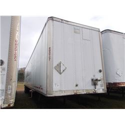 1999 WABASH 57' T/A VAN TRAILER, S/N 1JJV572W1XL637822, SLIDING TANDEM, 275/80R22.5 TIRES