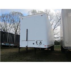 1994 FRUEHAUF 28' S/A VAN PUP TRAILER, S/N 1H2VO2815RE05110, ROLL UP DOOR, 11R22.5 TIRES