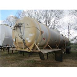 1981 TRAILMASTER 42' T/A WATER TANK TRAILER, S/N 1T9AE15B4BF003242, REAR DISCHARGE, 11R24.5 TIRES, D