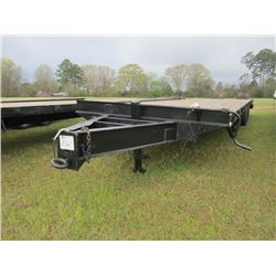 1997 CIRCLE W 30' T/A TAG TRAILER, S/N 1C9TB2546V1140132, DOVETAIL, FLIP UP RAMPS, 12TON, 8'X30'