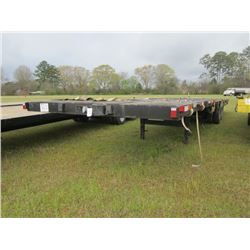 1998 TARA 40' T/A FLATBED TRAILER, S/N 1T9EB37B3W1204197, 102" WIDTH, LT215/85R16 TIRES