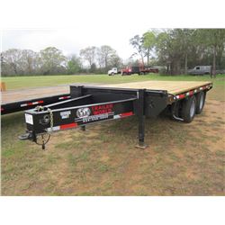 (UNUSED) 2015 TRAILER WORLD 15' T/A TRAILER, S/N 57BBH8154G1516308, PINTLE HOOK, DUAL WHEEL, 235/80R