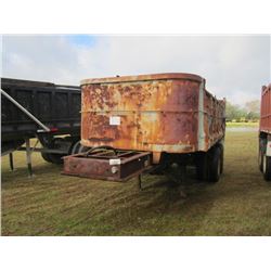 1963 FONTAINE 22' T/A DUMP TRAILER, S/N TT209170, 10.-00-20 TIRES, SPOKE WHEELS