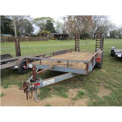 STRYKER 18' T/A TAG TRAILER, S/N ,PINTLE HOOK, 2' DOVETAIL, FOLD UP RAMPS, 750-16 TIRES (CITY OWNED)