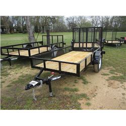 (UNUSED) 2015 CALIBER 5' X 10' S/A TAG TRAILER, S/N 57BAGE512F1515645, WIRE MESH SIDE RAIL, WIRE MES