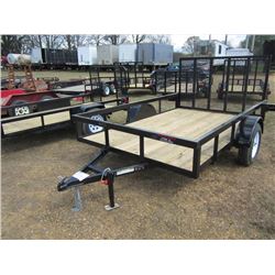 (UNUSED) 2015 TRAILER WORLD 10' S/A TAG TRAILER, S/N 57BAGE6503G1516530, WIRE MESH RAMP, ST205/75D15
