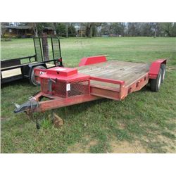 SHOP BUILT T/A 16' TRAILER, S/N T770191