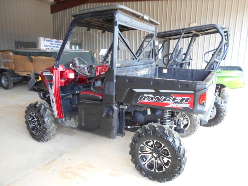 2015 POLARIS RANGER XP 900 HO UTV, S/N 3NSRTE873FG492510, DUAL OVERHEAD CAM, WINCH, WINDSHIELD, CANO