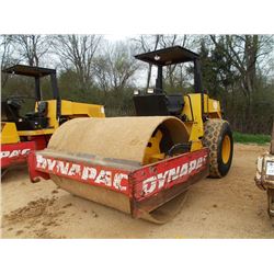 DYNAPAC CA251D VIBRATORY ROLLER, S/N 58312248, (95 YR) 84" SMOOTH DRUM, CUMMINS ENG, CANOPY, METER R
