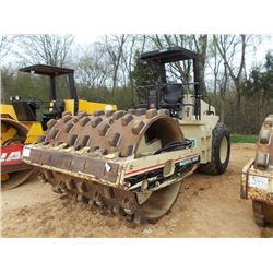 INGERSOLL-RAND SD-100D PRO PAC VIBRATORY ROLLER, S/N 143684, 84" SMOOTH DRUM W/ PADFOOT SHELL KIT, C