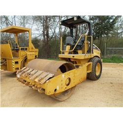 CAT CS433E VIBRATORY ROLLER, S/N CFP00316, (03 YR) 66" SMOOTH DRUM, CANOPY, METER READING 1,925 HOUR