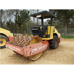 DYNAPAC CA152PD VIBRATORY ROLLER, S/N 64321414, (04 YR) 66" PADFOOT DRUM, CANOPY, METER READING 1,21