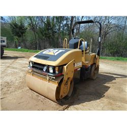 CAT CB-334D TANDEM VIBRATORY ROLLER, S/N DCZ00245, (04 YR) 50" SMOOTH DRUM, CAT DIESEL ENGINE, ROLL 