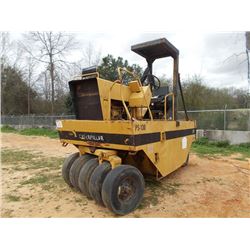 CAT PS130 PNEUMATIC ROLLER, S/N 7ND00286, 9 WHEELED, PERKINS DIESEL ENG, HYDROSTATIC TRANS, METER RE