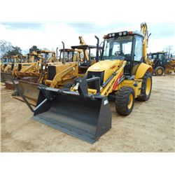 NEW HOLLAND B95C 4X4 LOADER BACKHOE, S/N 01387 (15 YR) EXTENDAHOE, GP BUCKET, FORKS, 24" HOE BUCKET,