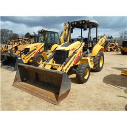 NEW HOLLAND B95B 4X4 LOADER BACKHOE, S/N BHH05598 (11 YR) GP BUCKET, 24" HOE BUCKET, CANOPY, METER R