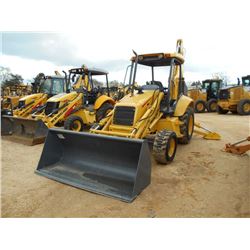 NEW HOLLAND LB75B 4X4 LOADER BACKHOE, S/N 031031148, (03 YR) GP BUCKET, 24" HOE BUCKET, CANOPY, METE
