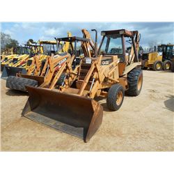 CASE 580E LOADER BACKHOE, S/N 9707056, EXTENDAHOE, GP BUCKET, 16" BUCKET, CANOPY