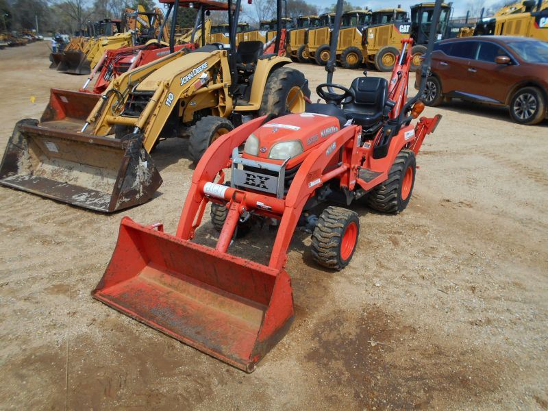KUBOTA BX25 4X4 LOADER BACKHOE, S/N 60043, (2011 YR) METER READING 802