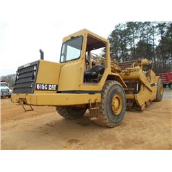 CAT 615C SERIES II MOTOR SCRAPER, S/N 9XG01363 (2000 YR) ELEVATING, CANOPY, 29.5R25 TIRES, METER REA