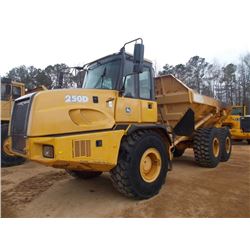 JOHN DEERE 250D ARTICULATED DUMP, S/N 200853 (04 YR), ECAB W/ AIR, 23.5R-25 TIRES, METER READING 11,