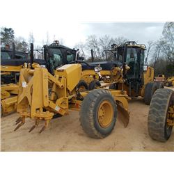 CAT 12M VHP MOTOR GRADER, S/N B9F0971 (11 YR) 14' MOLDBOARD W/ TIP CONTROL, SCARIFIER, ECAB W/ AIR, 