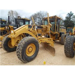 CAT 140H MOTOR GRADER, S/N APM03285 (07 YR) 14' MOLDBOARD W/ TIP CONTROL, SCARIFIER, ACCUMULATOR, EC