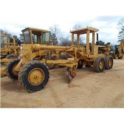 CAT 12F MOTOR GRADER, S/N 13K5823, 12' MOLDBOARD, CANOPY, 13.00-24 TIRES