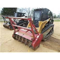 ASV POSI-TRACK PT100 GRINDER, S/N B00028, TRACK TYPE, FECON GRINDING HEAD, ECAB W/ AIR, METER READIN