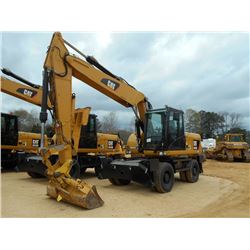 CAT M318D WHEELED HYDRAULIC EXCAVATOR, S/N D8W00796 (12 YR) 9' 3" STICK, 3 PIECE BOOM, 72" CLEAN OUT