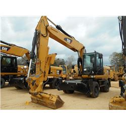 CAT M318D WHEELED HYDRAULIC EXCAVATOR, S/N D8W00792 (12 YR) 9' 3" STICK, 3 PIECE BOOM, 72" CLEAN OUT