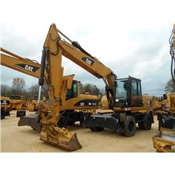 CAT M318D WHEELED HYDRAULIC EXCAVATOR, S/N D8W00788 (12 YR) 9' 3" STICK, 3 PIECE BOOM, 72" CLEAN OUT