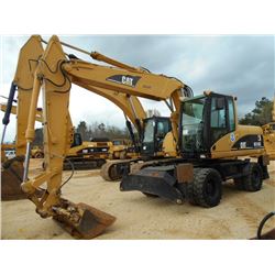 CAT M316C HYDRAULIC WHEELED EXCAVATOR, S/N BDX00447 (04 YR) 8' 8" STICK, 3 PIECE BOOM, 72" CLEAN OUT
