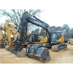 VOLVO ECR235CL HYDRAULIC EXCAVATOR, S/N 110175 (08 YR) 9'7' STICK, GRINDING HEAD, 37" BUCKET, 60" LE