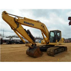KOMATSU PC200LC-8 HYDRAULIC EXCAVATING, S/N C60383 (06 YR) 9' 6" STICK, 48" BUCKET, THUMB, ECAB W/ A