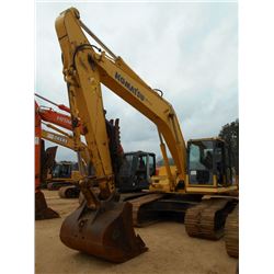 KOMATSU PC200LC-8 HYDRAULIC EXCAVATOR, S/N 060368 (06 YR) 9' 6" STICK, 48" BUCKET, THUMB, ECAB W/ AI
