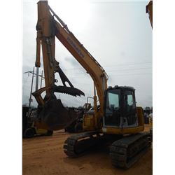 KOMATSU PC138USLC HYDRAULIC EXCAVATOR, S/N 100217 (07 HR) 8' 4" STICK, 39" BUCKET, THUMB, AUX HYD, E