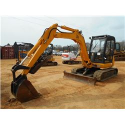 JCB 8060 MINI HYDRAULIC EXCAVATOR, S/N 884566, 6' 3" STICK, 24" BUCKET, THUMB, AUX HYD, BACKFILL BLA
