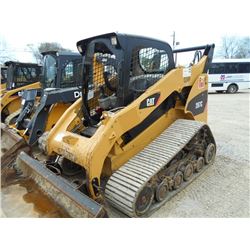 CAT 287C SKID STEER LOADER, S/N MAS00249 (07 YR) TRACK TYPE, GP BUCKET, CANOPY, METER READING 2,327 