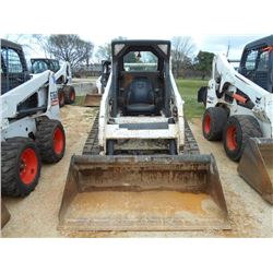 BOBCAT T190 SKID STEER LOADER, S/N A3LN38625 (11 YR) TRACK TYPE, GP BUCKET, CANOPY, METER READING 2,