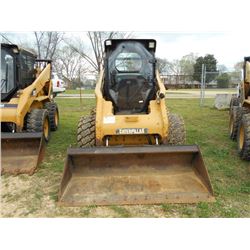 CAT 262C2 SKID STEER LOADER, S/N TMW00161 (12 YR) GP BUCKET, ECAB W/ AIR, METER READING 1,343 HOURS