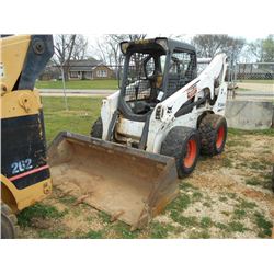 BOBCAT S770 SKID STEER LOADER, S/N A3P411755, GP BUCKET, CANOPY, METER READING 2,414 HOURS