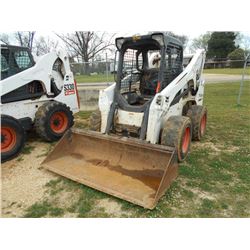 BOBCAT S770 SKID STEER LOADER, S/N A3P411756 (12 YR) GP BUCKET, CANOPY METER READING 2,104 HOURS